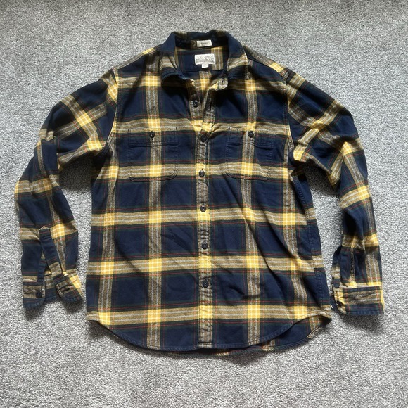 Other - J.Crew Men's Mid-Weight Double Brushed Flannel Shirt in Multicolor Size M